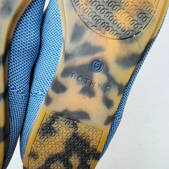 Rothy’s The Loafer Tide Pool Slip-On Flat Knit Blue Eco-Friendly Size 8 - Picture 11 of 13
